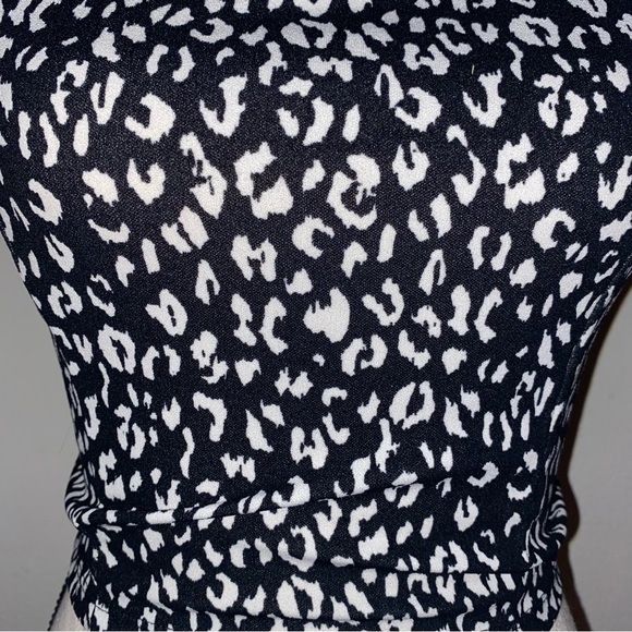 Leith black animal print top - Picture 5 of 5